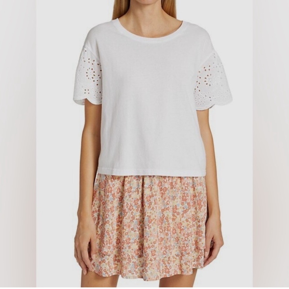 ✨RAILS Georgia Short Sleeve Cotton Eyelet Top- Small ✨ - Picture 9 of 9
